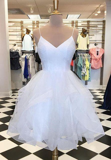 White Sparkly Short Prom Dresses,Homecoming Dress,Dance Dresses HZ1023